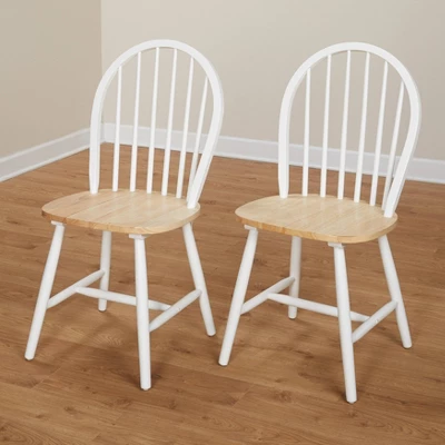 3pc Chester Tile Top Dining Set White/Natural - Buylateral - Image 5