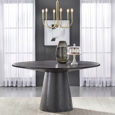 North Bay Round Dining Table Black - Buylateral