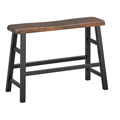 4pc Galena Counter Height Dining Set Walnut/Black - Buylateral - Image 5