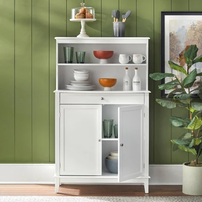 Farmhouse Buffet And Hutch White - Buylateral - Image 2
