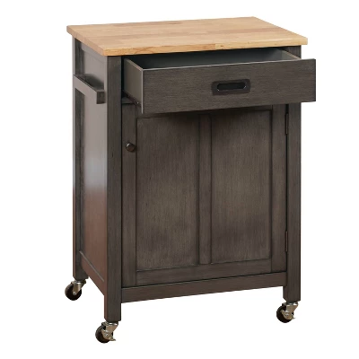 Jacksonville Kitchen Cart Gray - Buylateral