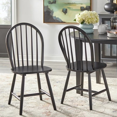 5pc Chadwick Drop Leaf Dining Set With 4 Windsor Chairs - Buylateral - Image 4