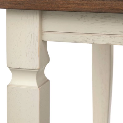 Maryland Drop Leaf Dining Table Walnut/White - Buylateral - Image 4