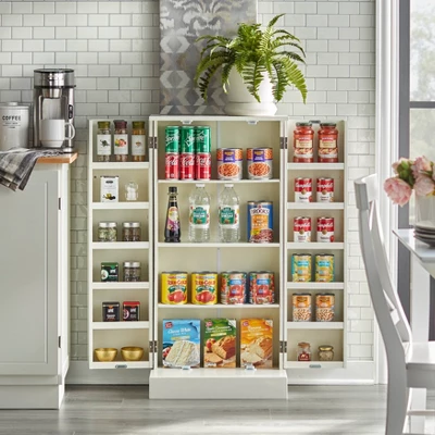 Utility Pantry Storage Cabinet White - Buylateral