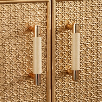 Lati Rattan Door Buffet Antique White/Natural - Buylateral - Image 5