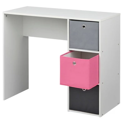 Student Writing Desk With 3 Fabric Bins - Buylateral - Image 7