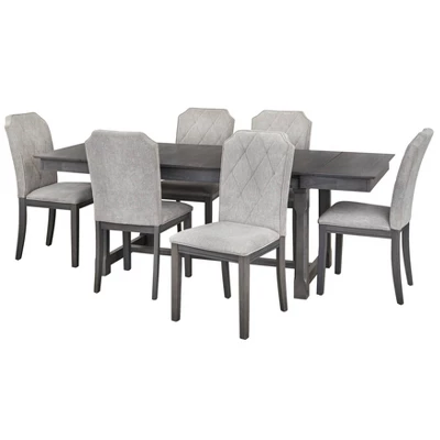 Riga Expandable Dining Set Gray - Buylateral - Image 10