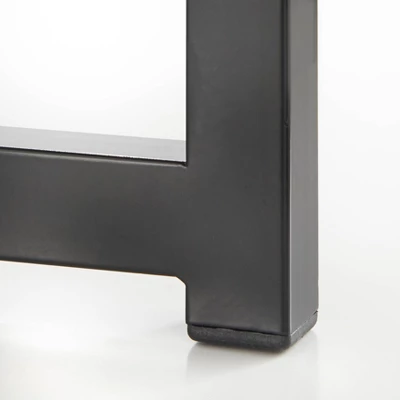 Era Round Contemporary End Table Gray/Black - Buylateral - Image 4