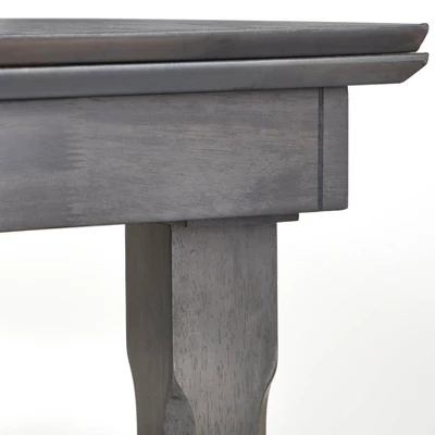 Riga Extendable Dining Table Gray - Buylateral - Image 3