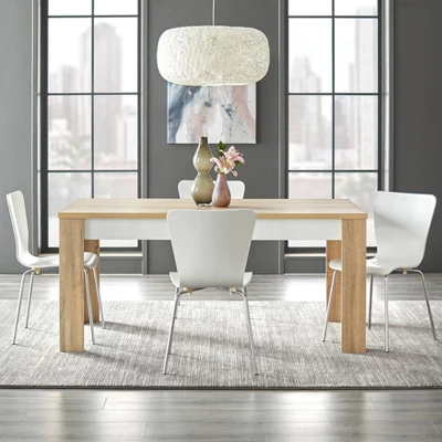 Mandy Dining Set Natural/White - Buylateral
