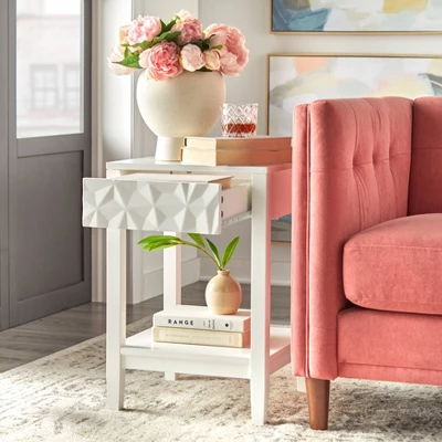 Marquise Modern End Table White - Buylateral - Image 2