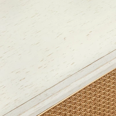 Lati Rattan Door Buffet Antique White/Natural - Buylateral - Image 4