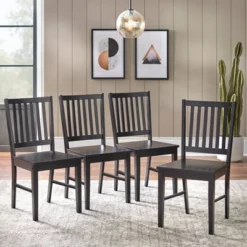 Set Of 4 Contemporary Shaker Dining Chairs - Buylateral