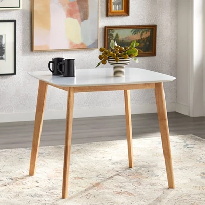 Perla Dining Table White/Natural - Buylateral