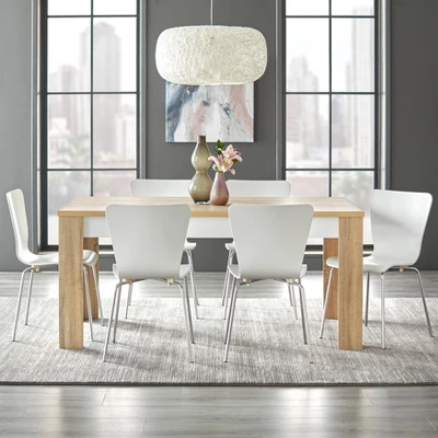 Mandy Dining Table Natural/White - Buylateral - Image 2
