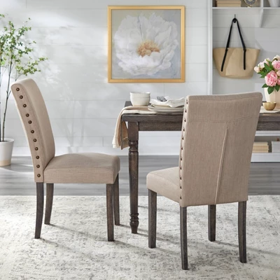 6pc Burntwood Parson Dining Set With Bench Weathered Gray - Buylateral - Image 3
