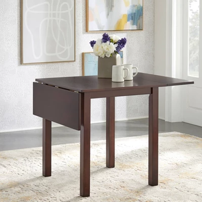 Austin Drop Leaf Extendable Dining Table Wood/Espresso - Buylateral - Image 2