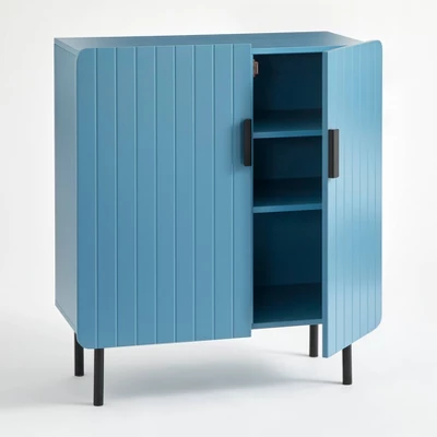 Fulton 2 Door Channel Front Buffet Blue - Buylateral - Image 2