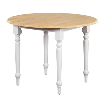 3pc Virginia Dining Set Wood/White - Buylateral - Image 2