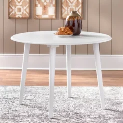 5pc Ravenna Dining Set White - Buylateral