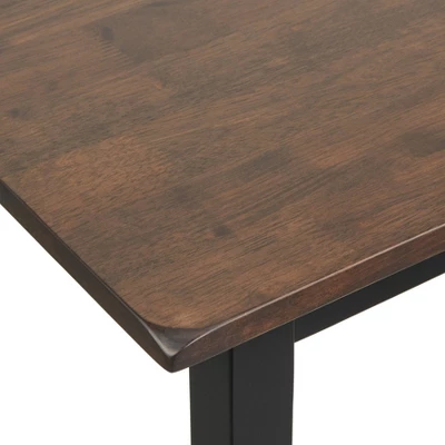 4pc Galena Counter Height Dining Set Walnut/Black - Buylateral - Image 6