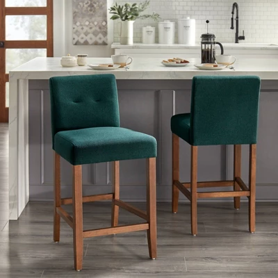 24" Set Of 2 Crawford Counter Height Barstools - Buylateral