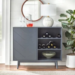 Vivian Mid-Century Modern Wine Buffet - Buylateral