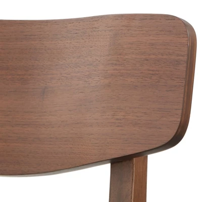 7pc Wave Rectangular Dining Set Walnut/Blue - Buylateral - Image 12