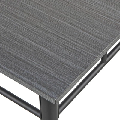 5pc Liv Rectangular Dining Set Black/Gray - Buylateral - Image 2