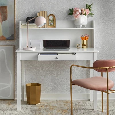 Foster Desk With Hutch White - Buylateral - Image 2