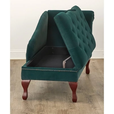 Storage Chaise Emerald Green - Buylateral - Image 4