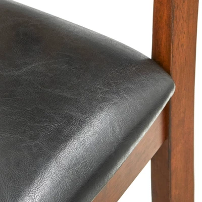 Set Of 2 24" Georgetown Counter Height Barstools Espresso - Buylateral - Image 3